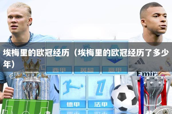 埃梅里的欧冠经历（埃梅里的欧冠经历了多少年）